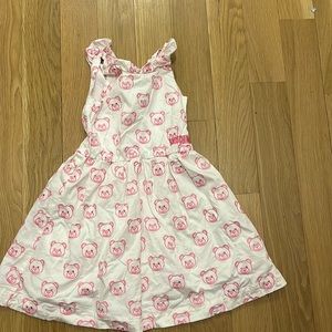 Kids bear print moschino dress